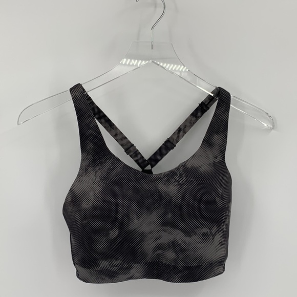 Athleta Advance Sports bra molded cup athletic dot matrix camo pattern 32DD - Picture 1 of 4